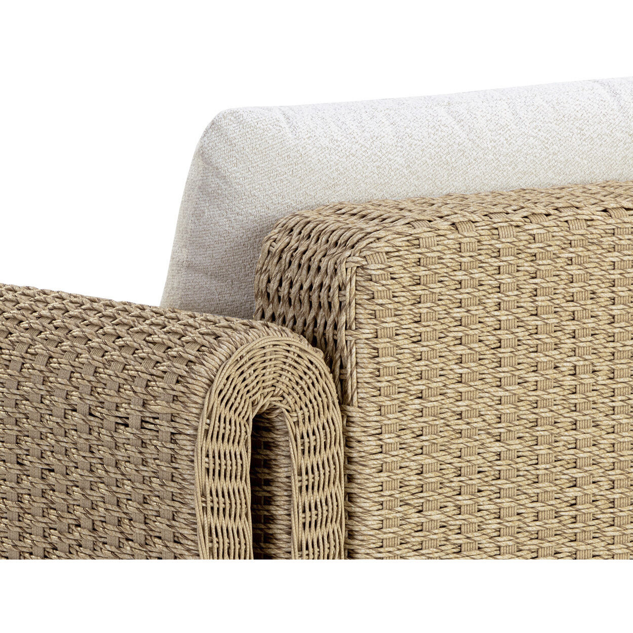 Tibi Natural / Louis Cream Outdoor Lounge Chair